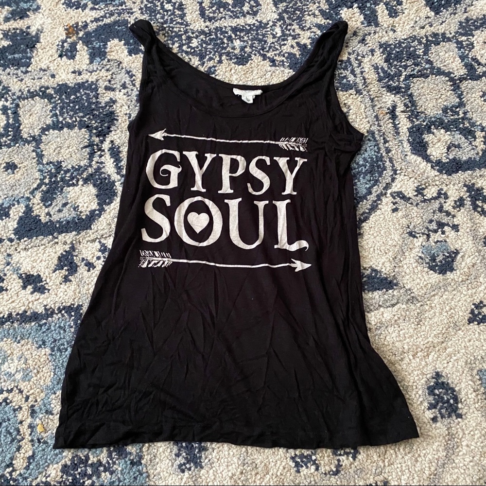 Black tank top